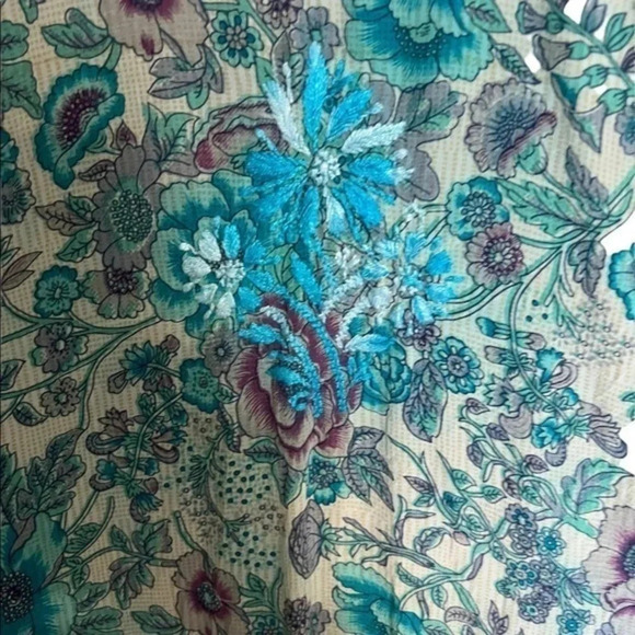 All the Colors of the Sea Embroidered Tunic Vacation Cruise Resort Wear S - Picture 5 of 7